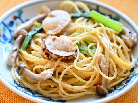 ホタテの豆乳クリームパスタ